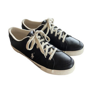 POLO RALPH LAUREN Humberto Men's Size 12D Brown Leather Lace-Up Casual Sneakers